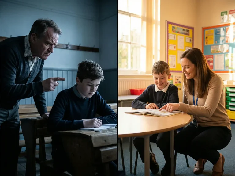 Szigorú és támogató tanár viselkedés összehasonlítása, tanár-diák kapcsolat hatása