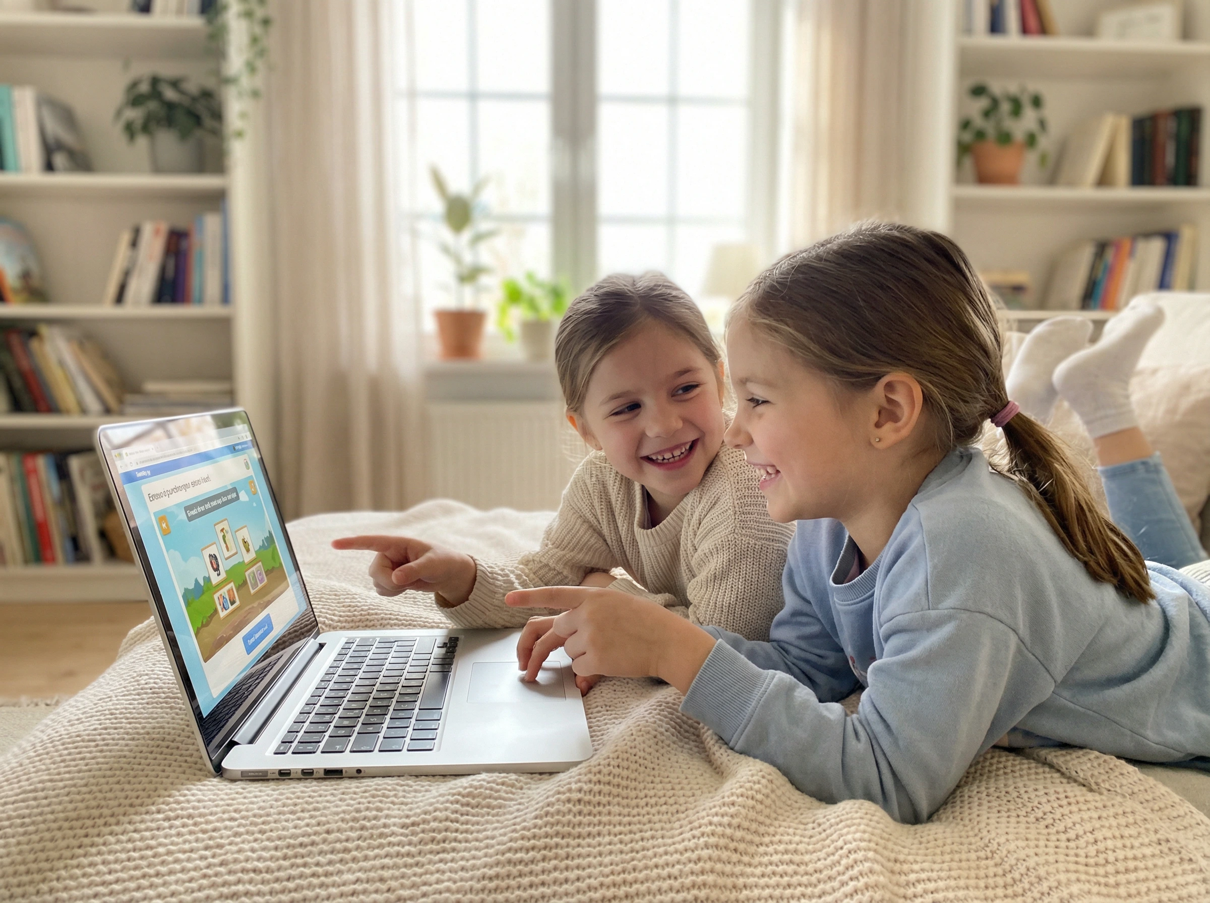 Képernyőidő gyerekeknek, gyerekek közös laptophasználata